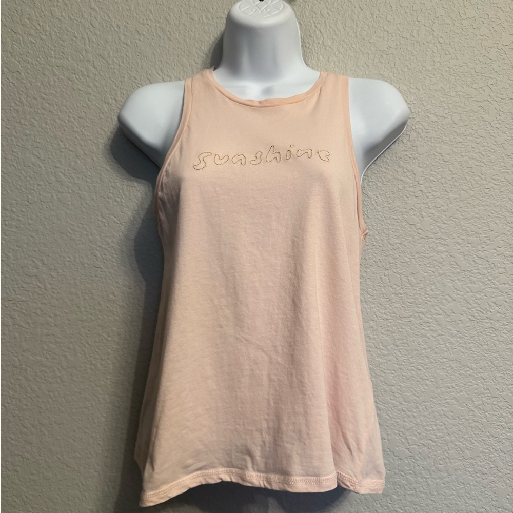 Comune Women’s “Sunshine” Light Pink Sleeveless Top XS